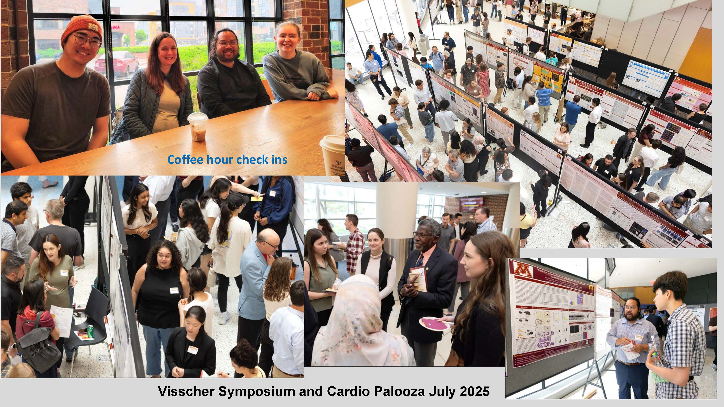 collage pics from Vischer Symposium and Cardio Palooza July 2025