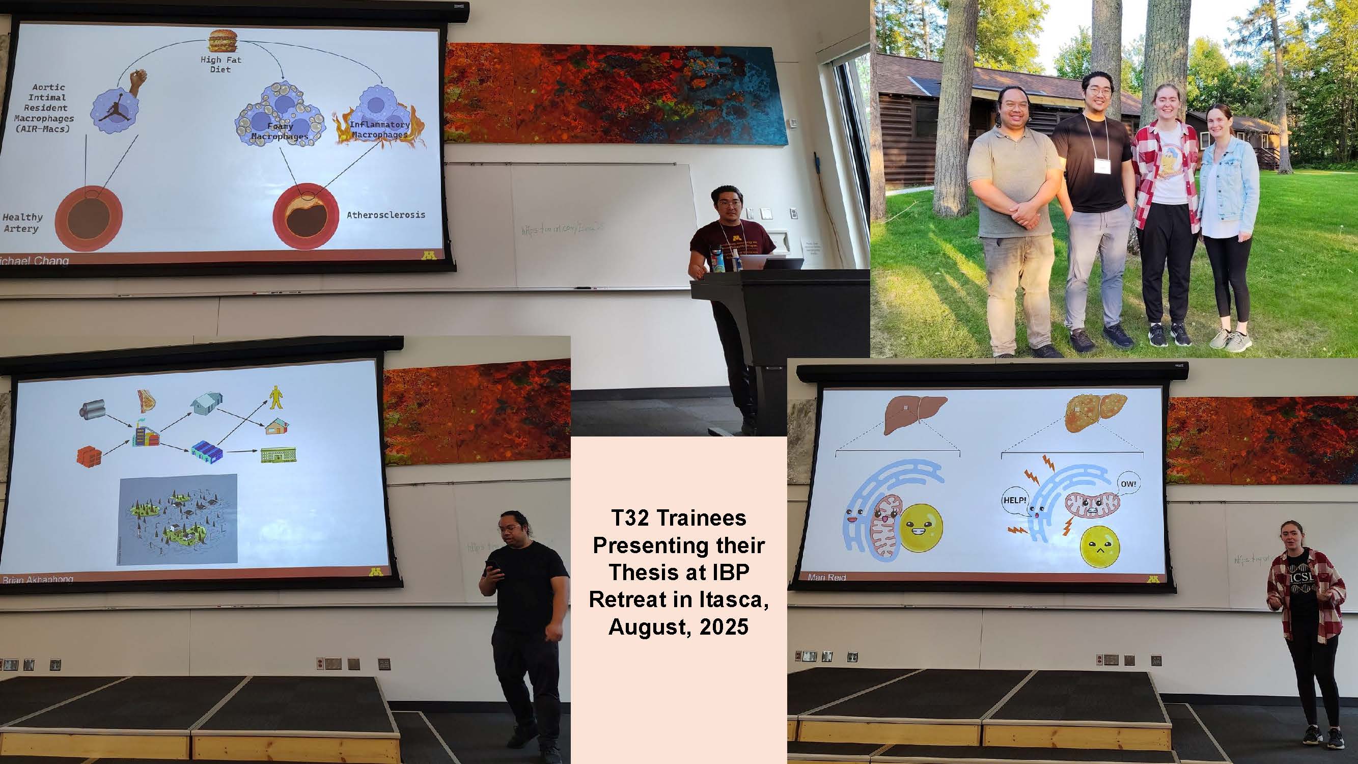 collage pic from Itasca retreat in August