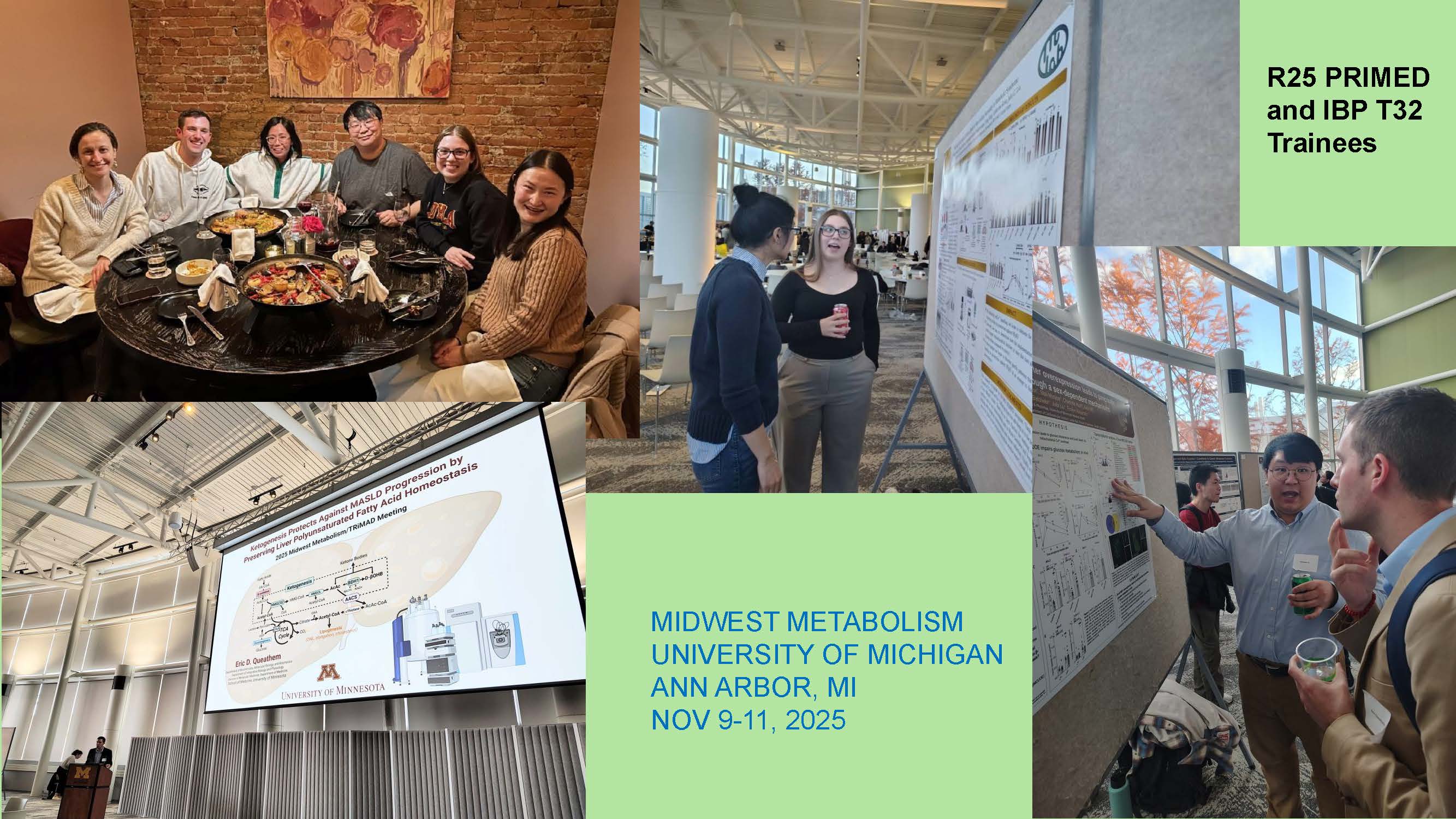 collage pic of t32 trainees at MIDWEST METABOLISM UNIVERSITY OF MICHIGAN ANN ARBOR, MI